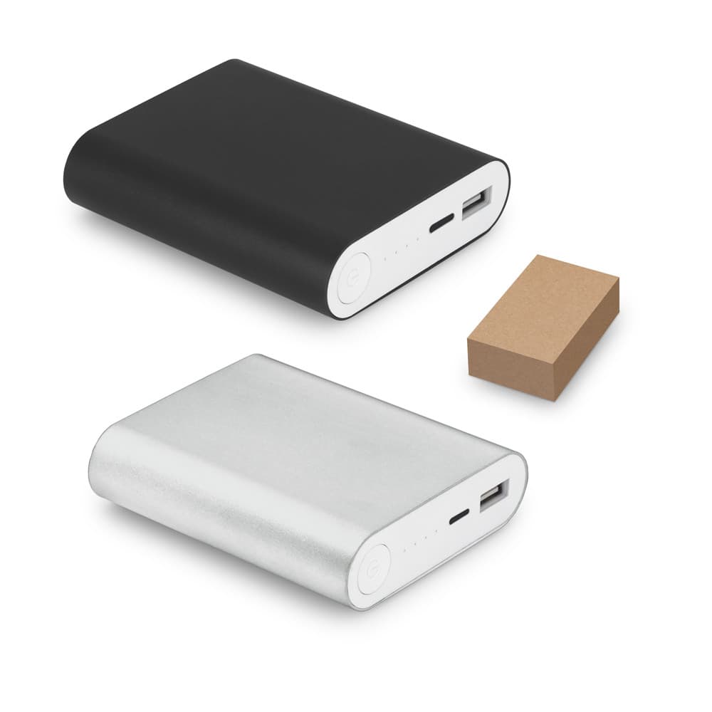 Power Bank de Aluminio 8.000 mAh com USB-A