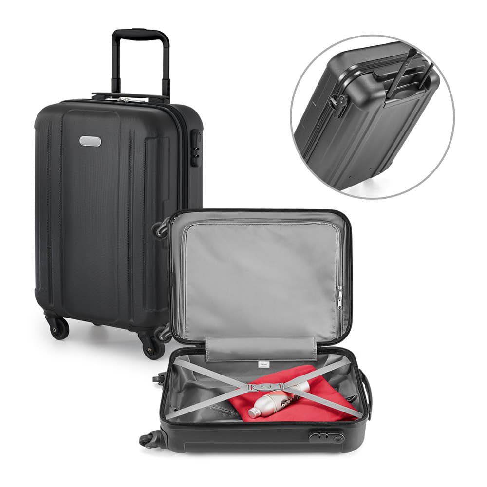 mala de viagem executiva abs 31 l com senha e placa