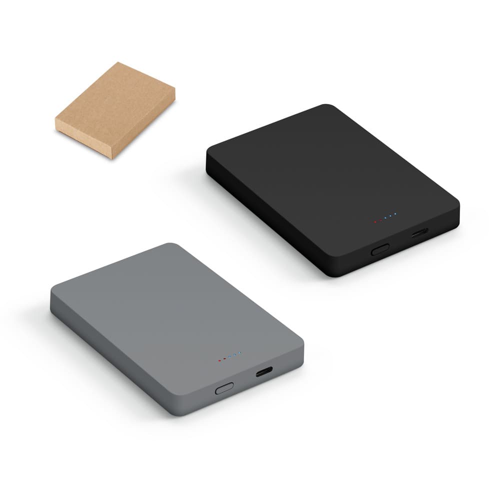 SMOOT 10. Bateria portátil com carregador por indução (wireless) em ABS 100% reciclado (10'000 mAh)