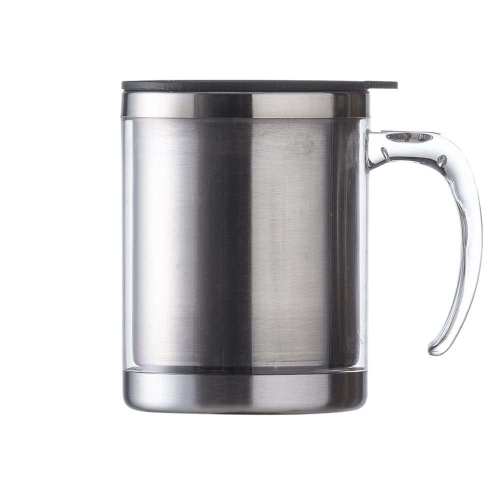 Caneca Acrilica 400 ml com Tampa Giratoria
